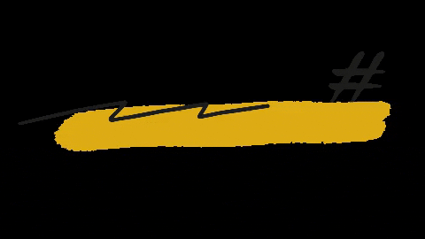 hangloosemarketing giphygifmaker black yellow gelb GIF