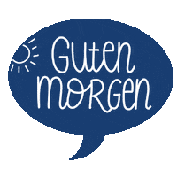 increasecreativity blue good morning guten morgen blau Sticker