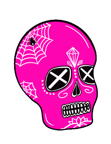 Pink Halloween Sticker by Jack0_o