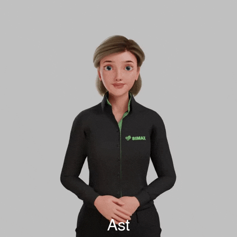 Avatar Gebärdensprache GIF by Sign Time - SiMAX