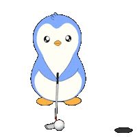 Golfing Hole In One Sticker by Pudgy Penguins