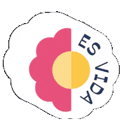 nimarsolucionesgraficas pink design blue white Sticker