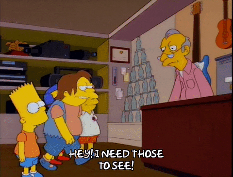 angry bart simpson GIF