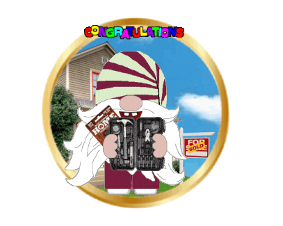 Congratulations Gnome Sticker