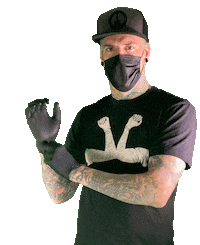hellcity gloves durb durbmorrison Sticker