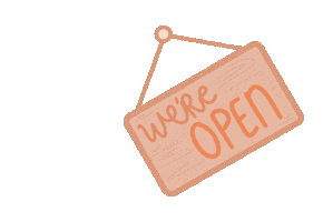 Open Sign Sticker by Protea Zero Waste