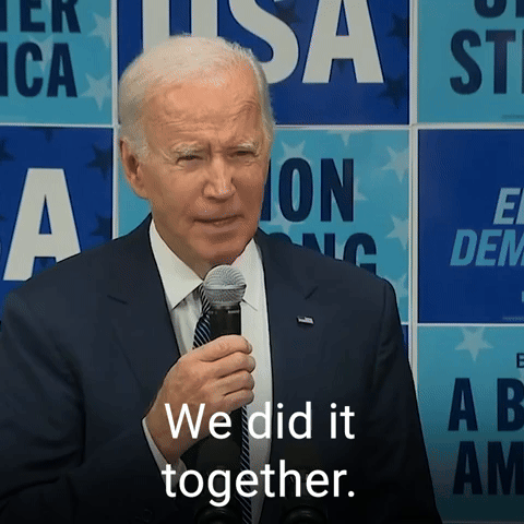 We did it together.