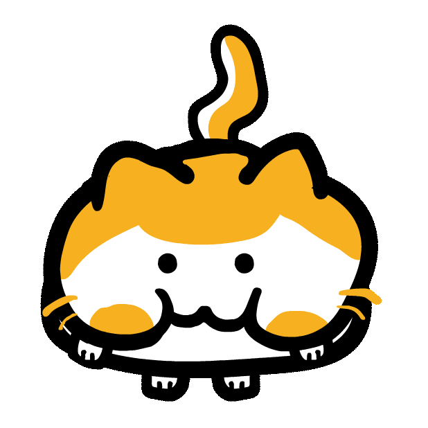 Cat Look Up Sticker by Poku Meow