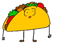 fiesta tacos Sticker by But Like Maybe