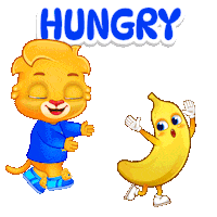 Hungry Catch Me Sticker by Lucas and Friends by RV AppStudios