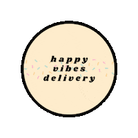Delivery Happyvibes Sticker by Funfetti Fiesta
