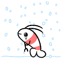 Sad Snow Sticker by pikaole