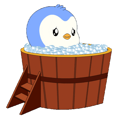 Freezing Ice Cold Sticker by Pudgy Penguins