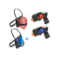 armogear balloons laser tag party game nesstoy Sticker