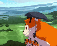 Orange Flying GIF by Foxy