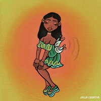 Flying Black Fairy GIF by JellaCreative