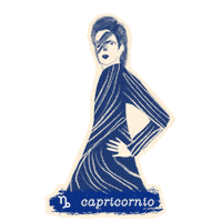 David Bowie Astrology Sticker by Diana Lecompte