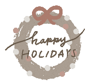 Wreathe Merry Christmas Sticker