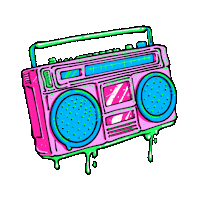 Sticker Boombox Sticker by Fringe Festival Wellington