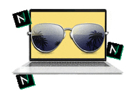 Holiday Log Out Sticker by NTNT Rotterdam