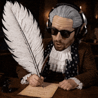 Journaling Founding Father GIF