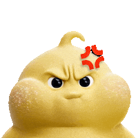 Angry 3D Sticker by Butter baby