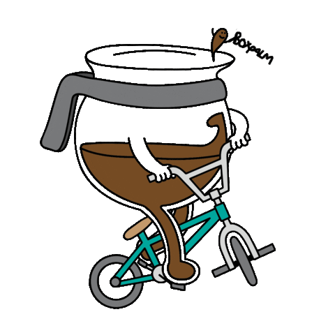 Coffee Bike Sticker by Boxpalm