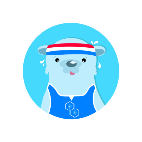 thehexlabs giphygifmaker fitness jog hackathon Sticker