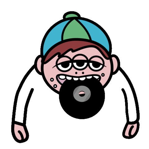 CHILLDROPS giphyupload music もぐもぐ 食いしん坊 Sticker