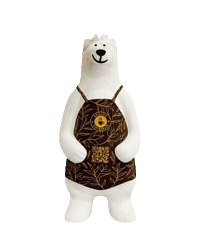 Berlin Bear Sticker by Ormado Kaffeehaus