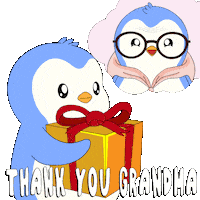 Penguin Thank You Sticker by Pudgy Penguins