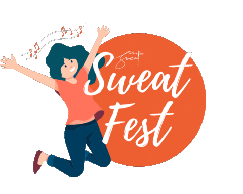 sistersinsweat party fest womensupportingwomen sweatfest Sticker