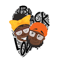 Black Joy Sticker by walk in love.