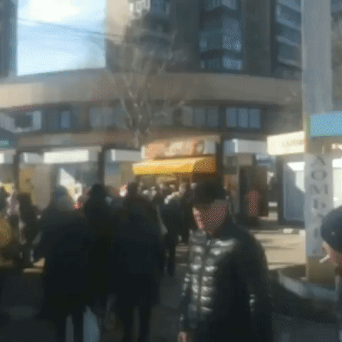 Residents Line  Up for Bread in Kharkiv Amid Russian Operations
