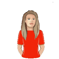 English Girl Sticker