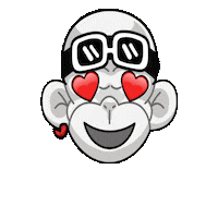 In Love Heart Sticker by Zhot Shop