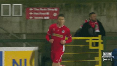 Celebration Jump For Joy GIF by Cliftonville Football Club