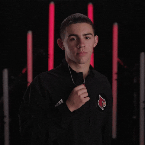 Diving Go Cards GIF by Louisville Cardinals