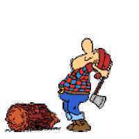 tree cutting STICKER