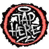 T Tap Here Sticker