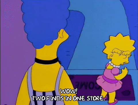 marge simpson shopping GIF