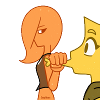 Orange Shut Up Sticker