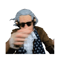 Angry Founding Father Sticker