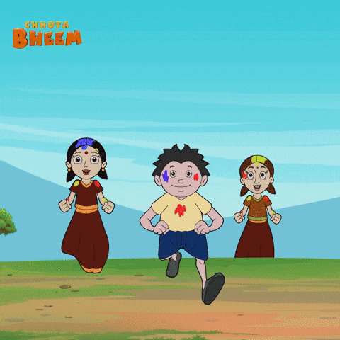Happy Holi GIF by Chhota Bheem
