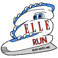 Run Running Sticker by ELLE KOREA