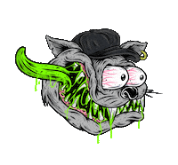 Rat Fink Katz Sticker