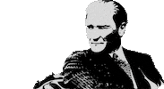mustafa kemal ataturk Sticker by Boyner Grup
