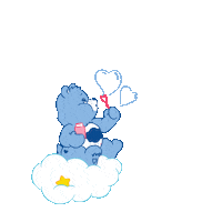 carebears grumpybear caringissharing carebearssingapore Sticker