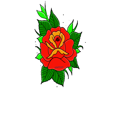 Thetatutribe giphygifmaker rose tattoo tatulaz Sticker