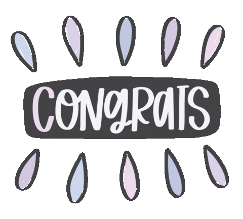 Congratulations Congrats Sticker by The Maker's Mind